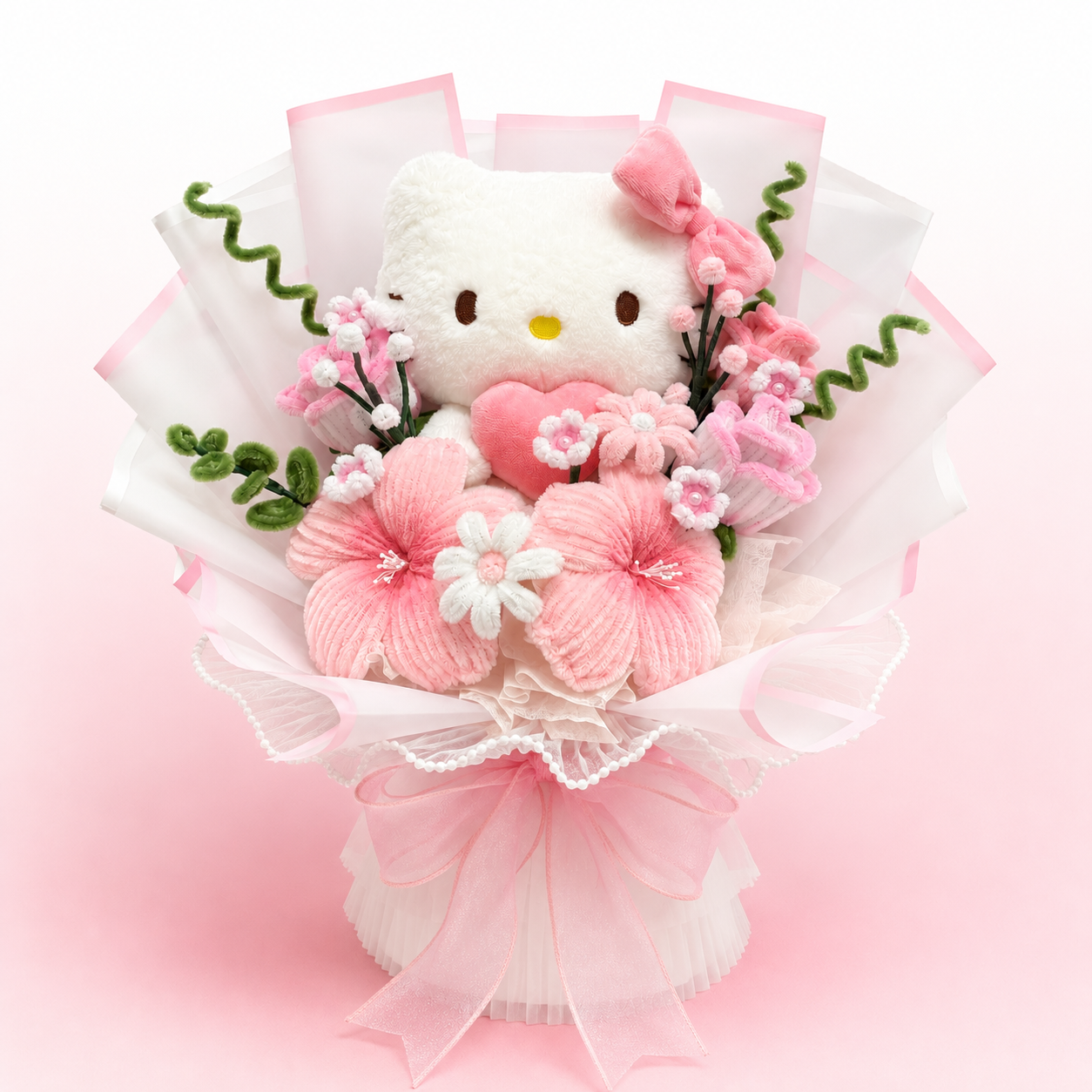 Blush Bloom – Hello Kitty Inspired Bouquet
